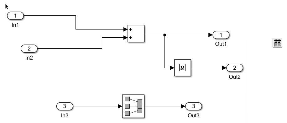 example: align in/out blocks